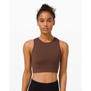 Lululemon Hottie Hot Cropped Tank Brown No Size‎ Tag